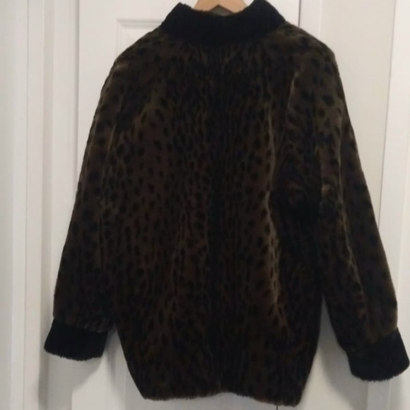 Vintage Jean  Claude Paris Animal Print Faux Fur Oversized jacket/coat - Picture 13 of 14